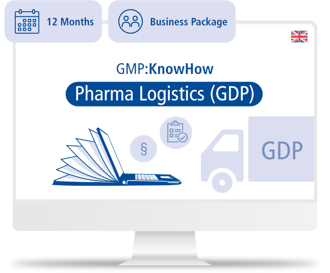 GMP:KnowHow Pharma Logistics (GDP) | Business Package | 12M
