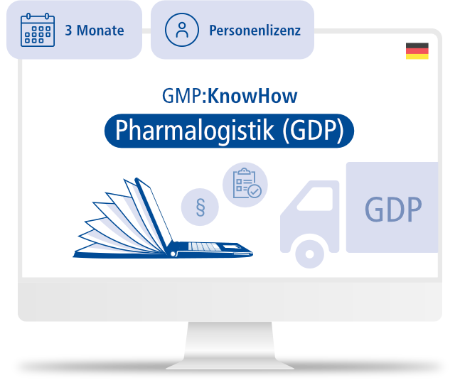 GMP:KnowHow Pharmalogistik (GDP) | Personenlizenz | 3M