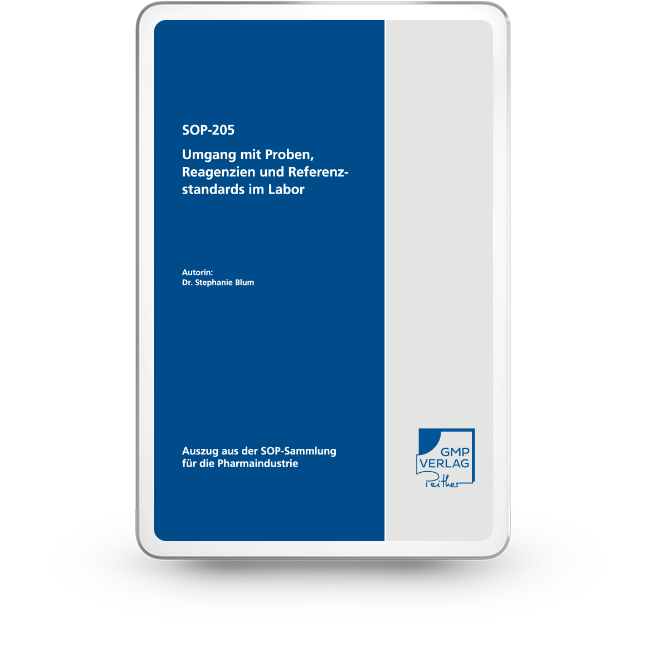 SOP 205 Umgang mit Proben, Reagenzien und Referenzstandards im Labor
