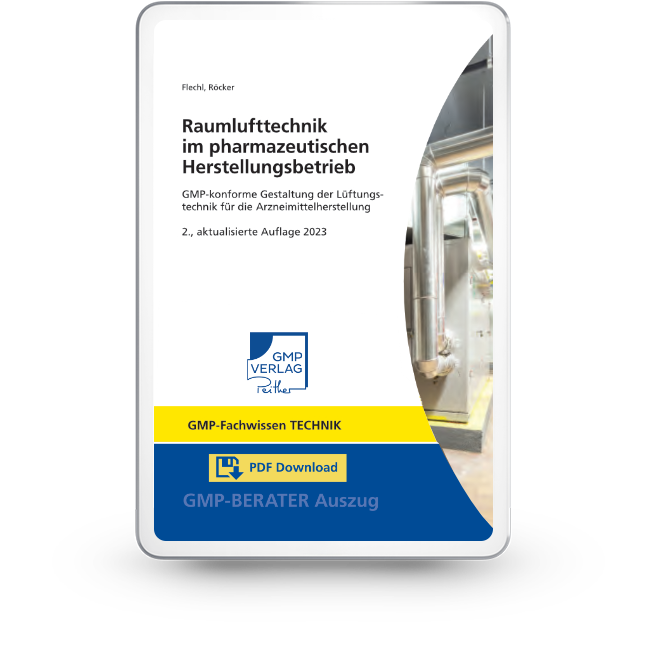 Raumlufttechnik im pharmazeutischen Herstellungsbetrieb
