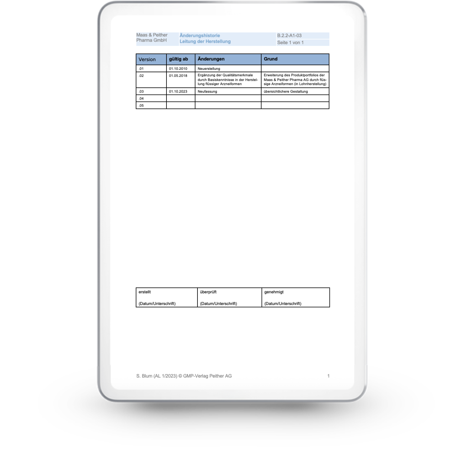 Site Master File | bearbeitbare SOP | Download