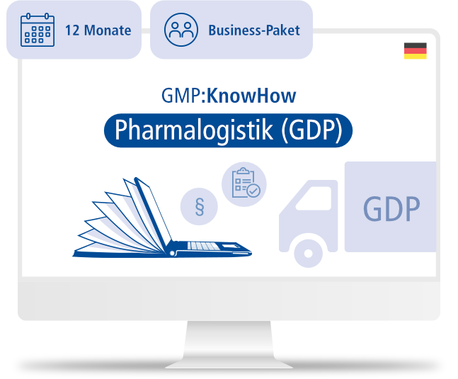 GMP:KnowHow Pharmalogistik (GDP) | Business-Paket | 12M