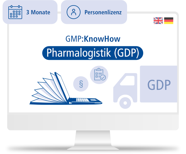 GMP:KnowHow Pharmalogistik (GDP) KOMBI | Personenlizenz | 3M