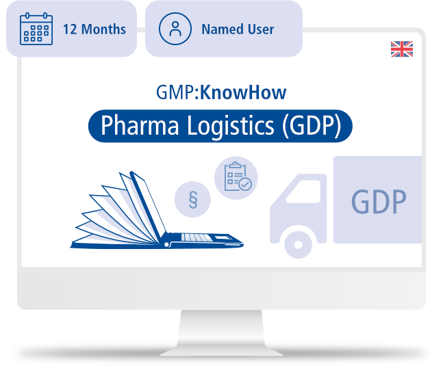 GMP:KnowHow Pharma Logistics (GDP) | Named User Licence | 12M